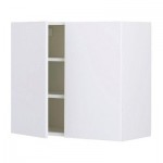 ФАКТУМ Навесной шкаф с 2 дверями - Абстракт белый, 80x70 см