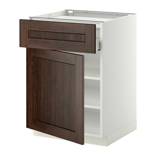 МЕТОД / МАКСИМЕРА Нплн шк д/врч пнл/ящ/плк/дв - белый, Эдсерум под дерево коричневый