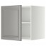 МЕТОД Верх шкаф на холодильн/морозильн - белый, Будбин серый, 60x60 см
