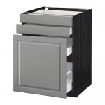 МЕТОД / МАКСИМЕРА Нплн шк с вдв мдл/2 фрнт - под дерево черный, Будбин серый, 60x60 см МЕТОД / МАКСИМЕРА Нплн шк с вдв мдл/2 фрнт - под дерево черный, Будбин серый, 60x60 см