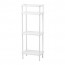 DYNAN стеллаж с вешалкой д/полотенец белый 40x27x108 cm