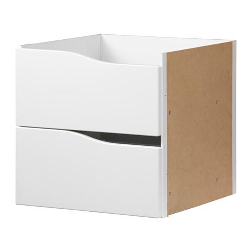 Vejrudsigt antage ide KALLAX indsats med 2 kasser (004.323.01) - anmeldelser, pris, hvor de kan  købe