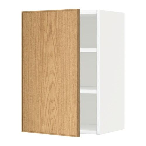 МЕТОД Шкаф навесной с полкой - белый, Экестад дуб, 40x60 см МЕТОД Шкаф навесной с полкой - белый, Экестад дуб, 40x60 см