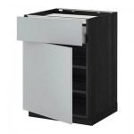 МЕТОД / МАКСИМЕРА Нплн шк д/врч пнл/ящ/плк/дв - Веддинге серый, под дерево черный МЕТОД / МАКСИМЕРА Нплн шк д/врч пнл/ящ/плк/дв - Веддинге серый, под дерево черный