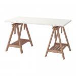 FINNVARD/LINNMON стол белый/бук FINNVARD/LINNMON стол белый/бук