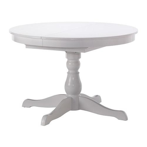 Ingatorp Sliding Table 203 615 76, Round White Table Top Ikea