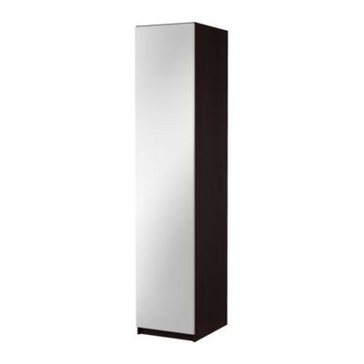 ПАКС Гардероб с 1 дверью - Пакс Викедаль , черно-коричневый, 50x60x201 см