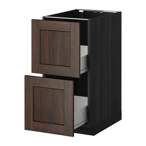 МЕТОД / ФОРВАРА Наполн шк 2 фрнт/2 средн ящ - под дерево черный, Эдсерум под дерево коричневый, 40x60 см МЕТОД / ФОРВАРА Наполн шк 2 фрнт/2 средн ящ - под дерево черный, Эдсерум под дерево коричневый, 40x60 см