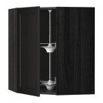 МЕТОД Угл нвсн шкф с вращающ секц - 68x80 см, Лаксарби черно-коричневый, под дерево черный МЕТОД Угл нвсн шкф с вращающ секц - 68x80 см, Лаксарби черно-коричневый, под дерево черный