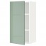 МЕТОД Шкаф навесной с полкой - белый, Калларп глянцевый светло-зеленый, 40x80 см