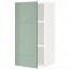 МЕТОД Шкаф навесной с полкой - белый, Калларп глянцевый светло-зеленый, 40x80 см