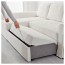 БАККАБРУ Диван-кровать с козеткой - Хильте белый, Хильте белый