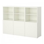 БЕСТО Комбинация для хранения с дверцами - белый