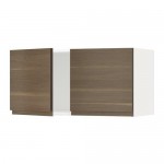 МЕТОД Навесной шкаф с 2 дверями - белый, Воксторп под грецкий орех МЕТОД Навесной шкаф с 2 дверями - белый, Воксторп под грецкий орех