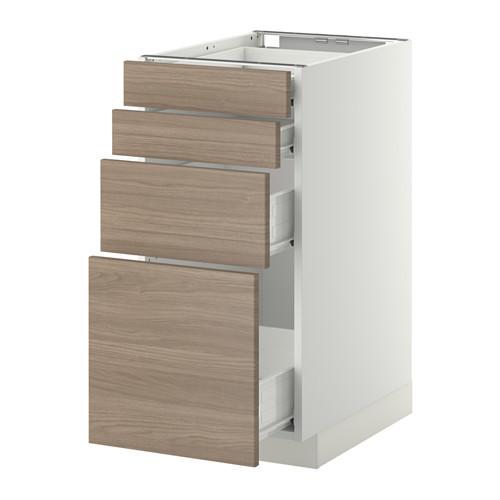 МЕТОД / ФОРВАРА Нплн шк 4 фронт/2 низк/2средн ящ - белый, Брокхульт под грецкий орех светло-серый, 40x60 см МЕТОД / ФОРВАРА Нплн шк 4 фронт/2 низк/2средн ящ - белый, Брокхульт под грецкий орех светло-серый, 40x60 см