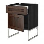 МЕТОД / ФОРВАРА Напольный шкаф с ящиком/дверью - 60x60x60 см, Эдсерум под дерево коричневый, под дерево черный МЕТОД / ФОРВАРА Напольный шкаф с ящиком/дверью - 60x60x60 см, Эдсерум под дерево коричневый, под дерево черный