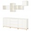 ЭКЕТ Комбинация шкафов с ножками - белый
