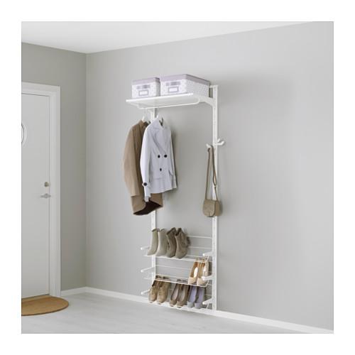 АЛЬГОТ Настенная шина/полки/полка д/обуви