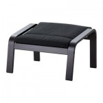 ПОЭНГ Табурет для ног - Корндаль темно-серый, черно-коричневый