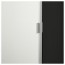 БИЛЛИ / МОРЛИДЕН Шкаф книжный со стеклянной дверью - черно-коричневый/стекло