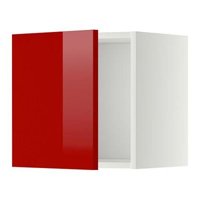 МЕТОД Шкаф навесной - 40x40 см, Рингульт глянцевый красный, белый