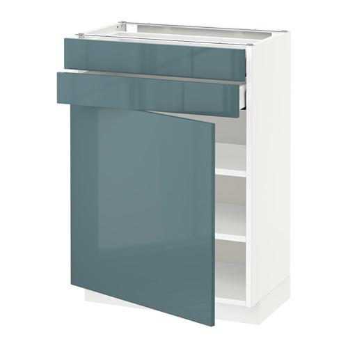 METOD/MAXIMERA напольный шкаф с дверцей/2 ящиками оцинковка