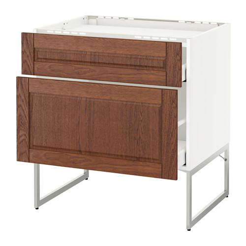 МЕТОД / МАКСИМЕРА Напольн шкаф/2фронт пнл/3ящика - -, Филипстад коричневый, 80x60x60 см МЕТОД / МАКСИМЕРА Напольн шкаф/2фронт пнл/3ящика - -, Филипстад коричневый, 80x60x60 см