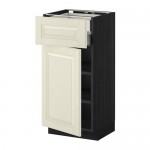 METOD напольн шкаф двр/фр пнл/плк/2низ ящ