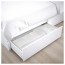 МАЛЬМ Высокий каркас кровати/4 ящика - 160x200 см, Леирсунд, белый