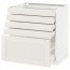 МЕТОД / МАКСИМЕРА Напольный шкаф с 5 ящиками - белый, Сэведаль белый, 80x60 см