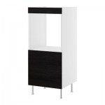 ФАКТУМ Высок шкаф д духовки+2 ящика - Гношё черный ФАКТУМ Высок шкаф д духовки+2 ящика - Гношё черный