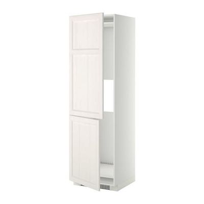 МЕТОД Выс шкаф д/холодильн или морозильн - 60x60x200 см, Лаксарби белый, белый