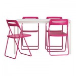 МЕЛЬТОРП/НИССЕ Стол и 4 стула