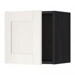 МЕТОД Шкаф навесной - под дерево черный, Сэведаль белый, 40x40 см