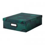 ТЬЕНА Ящик с отделениями - черно-синий