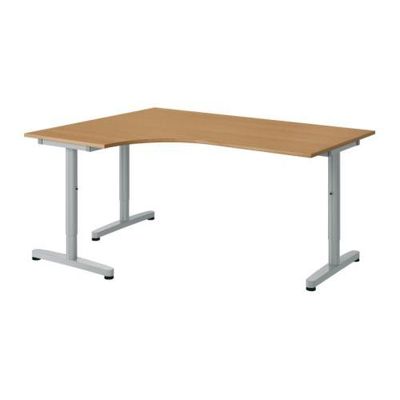 Nucleair geweld bladeren GALANT Corner desk left Letter - beech veneer, T-leg (s89835926) - reviews,  price comparisons