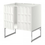 МЕТОД Напольн шкаф д раковины+2 двери - белый, Гэррестад белый МЕТОД Напольн шкаф д раковины+2 двери - белый, Гэррестад белый