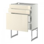 МЕТОД / ФОРВАРА Напольн шкаф 3фронт пнл/2низ/2ср ящ - 60x37x60 см, Рингульт глянцевый кремовый, белый МЕТОД / ФОРВАРА Напольн шкаф 3фронт пнл/2низ/2ср ящ - 60x37x60 см, Рингульт глянцевый кремовый, белый