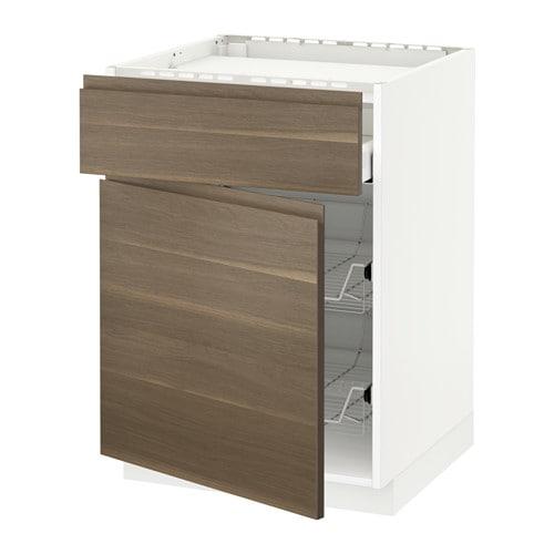 МЕТОД / МАКСИМЕРА Нплн шк д/врч пнл/ящ/2првл крзн - белый, Воксторп под грецкий орех