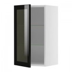 ФАКТУМ Навесной шкаф со стеклянной дверью - Рубрик дымчатое стекло, 60x70 см