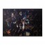 BJÖRKSTA картина с рамой Огни Нью-Йорка/черный 200x140 cm