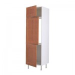ФАКТУМ Выс шкаф для хол/мороз с 3 дверями - Эдель классический коричневый, 60x211 см