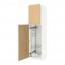METOD выс шк с отд д/акс д/убрк белый/Экестад дуб 60x60x220 см
