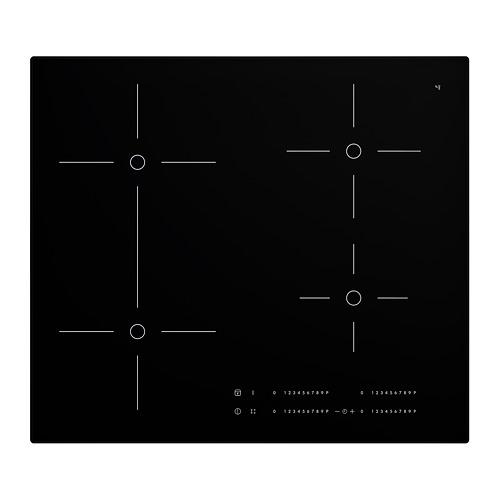 SMAKLIG placa de inducción, IKEA 500 negro, 59 cm - IKEA