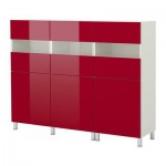 БЕСТО Комбинация для хранения с дверцами