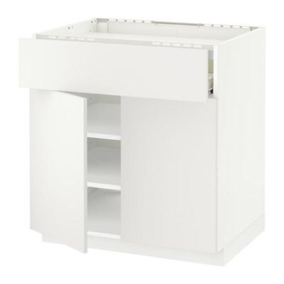 МЕТОД / ФОРВАРА Нплн шк д/врч пнл/ящ/плк/2дв - Хэггеби белый, белый