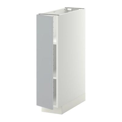 МЕТОД Напольный шкаф с полками - 20x60 см, Веддинге серый, белый МЕТОД Напольный шкаф с полками - 20x60 см, Веддинге серый, белый