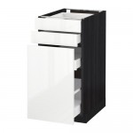 МЕТОД / МАКСИМЕРА Нплн шк с вдв мдл/2 фрнт - под дерево черный, Рингульт глянцевый белый, 40x60 см