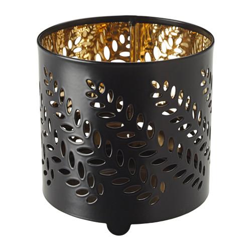 STABBIG украшение д/свечи в стеклян стакане черный STABBIG украшение д/свечи в стеклян стакане черный