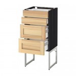 МЕТОД / МАКСИМЕРА Нплн шк 4 фронт/2 низк/2средн ящ - под дерево черный, Торхэмн естественный ясень, 40x37x60 см МЕТОД / МАКСИМЕРА Нплн шк 4 фронт/2 низк/2средн ящ - под дерево черный, Торхэмн естественный ясень, 40x37x60 см